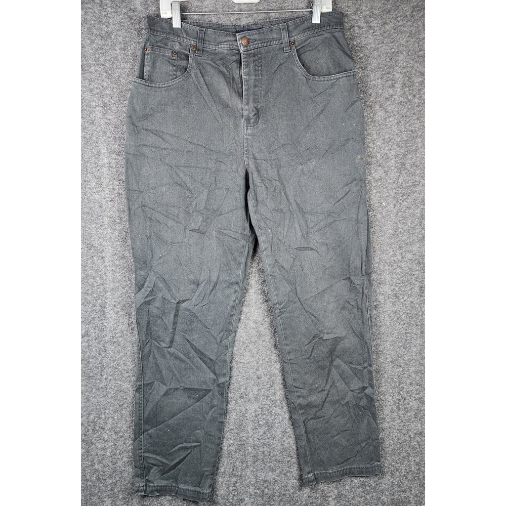 Bill Blass Jeans Women 12 High Rise Straight Leg Stretch Denim Casual Classic